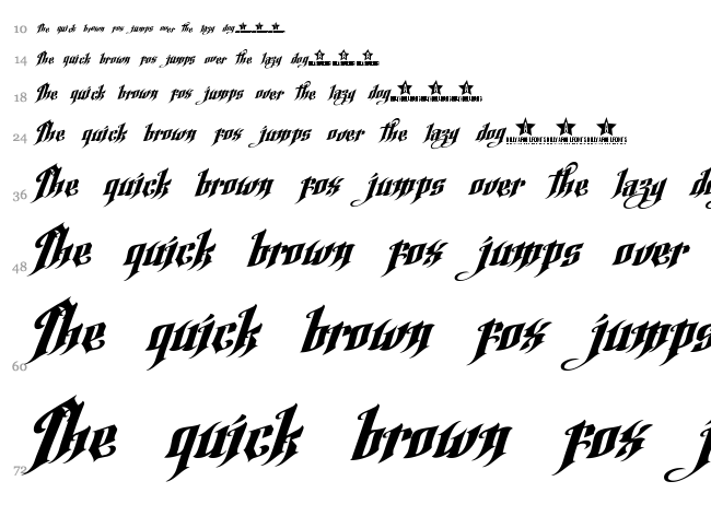 Argel Font font waterfall